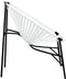 vidaXL - Tuinstoel - Egg - poly - rattan - zwart - wit