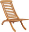 vidaXL - Tuinstoel - inklapbaar - 50x90x69 - cm - massief - teakhout