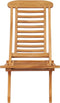vidaXL - Tuinstoel - inklapbaar - 50x90x69 - cm - massief - teakhout