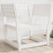 vidaXL - Tuinstoel - massief - grenenhout - wit