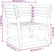 vidaXL - Tuinstoel - massief - grenenhout - wit