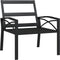 vidaXL - Tuinstoel - met - grijze - kussens - 68x76x79 - cm - staal