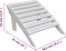 vidaXL - Tuinstoel - met - hocker - hout - wit