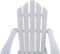 vidaXL - Tuinstoel - met - hocker - hout - wit