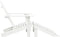 vidaXL - Tuinstoel - met - hocker - hout - wit