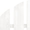 vidaXL - Tuinstoel - met - hocker - hout - wit