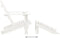 vidaXL - Tuinstoel - met - hocker - hout - wit