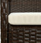 vidaXL - Tuinstoel - met - kussen - poly - rattan - bruin