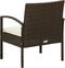 vidaXL - Tuinstoel - met - kussen - poly - rattan - bruin