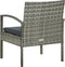 vidaXL - Tuinstoel - met - kussen - poly - rattan - grijs