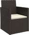 vidaXL - Tuinstoel - met - kussen - poly - rattan - zwart