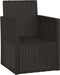 vidaXL - Tuinstoel - met - kussen - poly - rattan - zwart