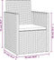 vidaXL - Tuinstoel - met - kussen - poly - rattan - zwart