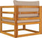 vidaXL - Tuinstoel - met - kussens - massief - acaciahout - taupe