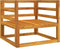 vidaXL - Tuinstoel - met - kussens - massief - acaciahout - taupe