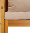 vidaXL - Tuinstoel - met - kussens - massief - acaciahout - taupe