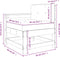 vidaXL - Tuinstoel - met - kussens - massief - grenenhout - wit