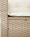 vidaXL - Tuinstoel - met - kussens - poly - rattan - beige