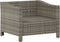vidaXL - Tuinstoel - met - kussens - poly - rattan - grijs