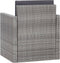 vidaXL - Tuinstoel - met - kussens - poly - rattan - grijs