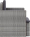 vidaXL - Tuinstoel - met - kussens - poly - rattan - grijs