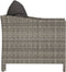 vidaXL - Tuinstoel - met - kussens - poly - rattan - grijs
