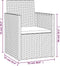 vidaXL - Tuinstoel - met - kussens - poly - rattan - grijs