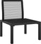 vidaXL - Tuinstoel - met - kussens - poly - rattan - zwart - en - grijs