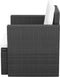 vidaXL - Tuinstoel - met - kussens - poly - rattan - zwart
