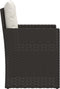 vidaXL - Tuinstoel - met - kussens - poly - rattan - zwart