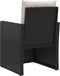 vidaXL - Tuinstoel - met - kussens - poly - rattan - zwart