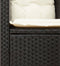 vidaXL - Tuinstoel - met - kussens - poly - rattan - zwart