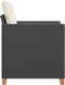 vidaXL - Tuinstoel - met - kussens - poly - rattan - zwart