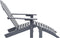 vidaXL - Tuinstoel - met - voetenbank - hout - grijs
