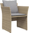 vidaXL - Tuinstoel - met - voetenbank - poly - rattan - beige