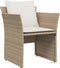 vidaXL - Tuinstoel - met - voetenbank - poly - rattan - beige