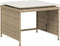 vidaXL - Tuinstoel - met - voetenbank - poly - rattan - beige