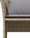 vidaXL - Tuinstoel - met - voetenbank - poly - rattan - beige