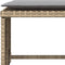 vidaXL - Tuinstoel - met - voetenbank - poly - rattan - beige