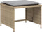 vidaXL - Tuinstoel - met - voetenbank - poly - rattan - beige