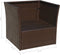 vidaXL - Tuinstoel - met - voetenbank - poly - rattan - bruin