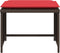 vidaXL - Tuinstoel - met - voetenbank - poly - rattan - bruin