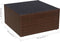 vidaXL - Tuinstoel - met - voetenbank - poly - rattan - bruin