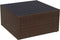 vidaXL - Tuinstoel - met - voetenbank - poly - rattan - bruin