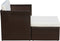 vidaXL - Tuinstoel - met - voetenbank - poly - rattan - bruin