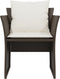 vidaXL - Tuinstoel - met - voetenbank - poly - rattan - bruin