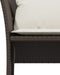 vidaXL - Tuinstoel - met - voetenbank - poly - rattan - bruin
