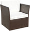 vidaXL - Tuinstoel - met - voetenbank - poly - rattan - bruin
