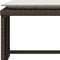 vidaXL - Tuinstoel - met - voetenbank - poly - rattan - bruin