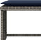 vidaXL - Tuinstoel - met - voetenbank - poly - rattan - grijs